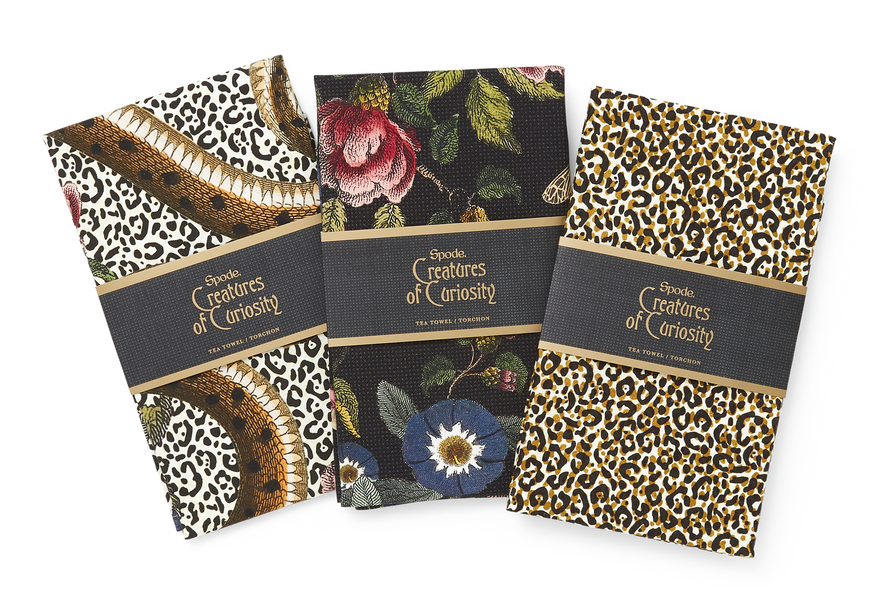 Creatures of Curiosity  Leopard Print Tea Towel image number null